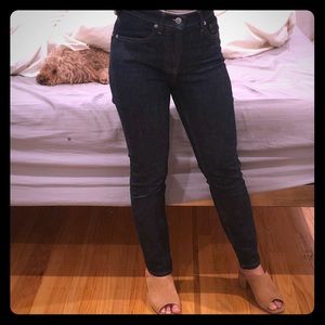Everlane - High Rise Skinny Jean - Dark Indigo